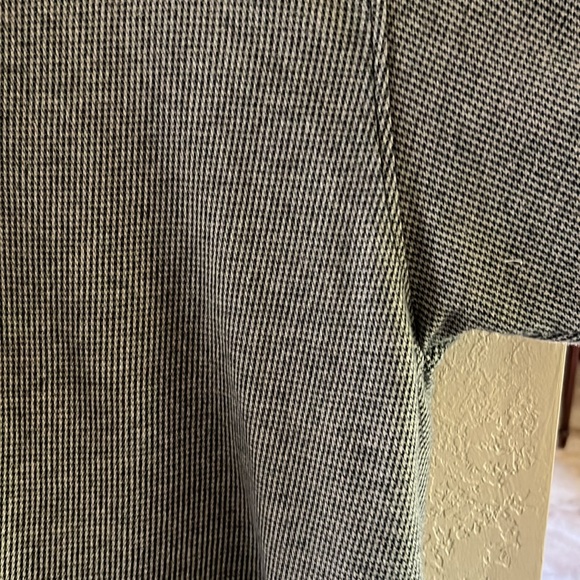 Haggar Clothibg Company Men’s checkered polo black ribbed collar shirt sleeve L - Picture 8 of 16